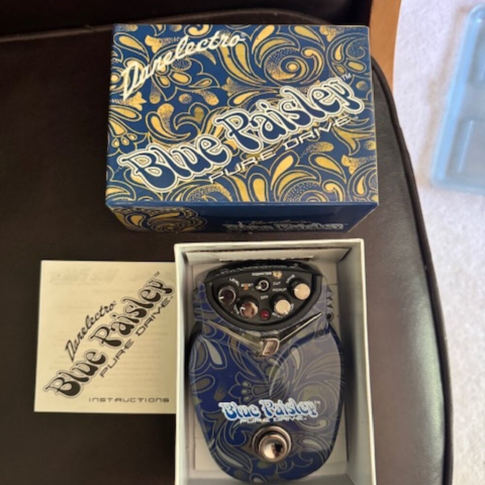 Danelectro Blue Paisley Guitar Pedal